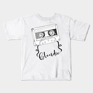 Good Vibes Blondie // Retro Ribbon Cassette Kids T-Shirt